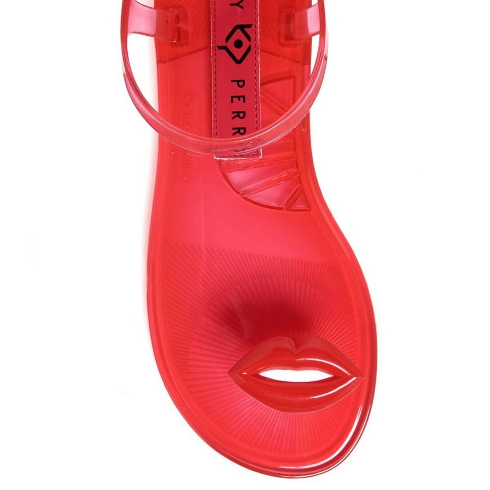 KATY PERRY Red Jelly Strappy Sandals NWT - Picture 5 of 7